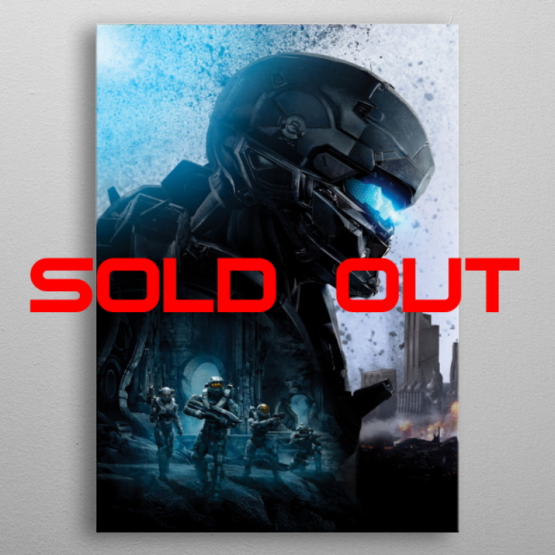 Displate Metall-Poster "Halo Master Chief Spartan" *AUSVERKAUFT*